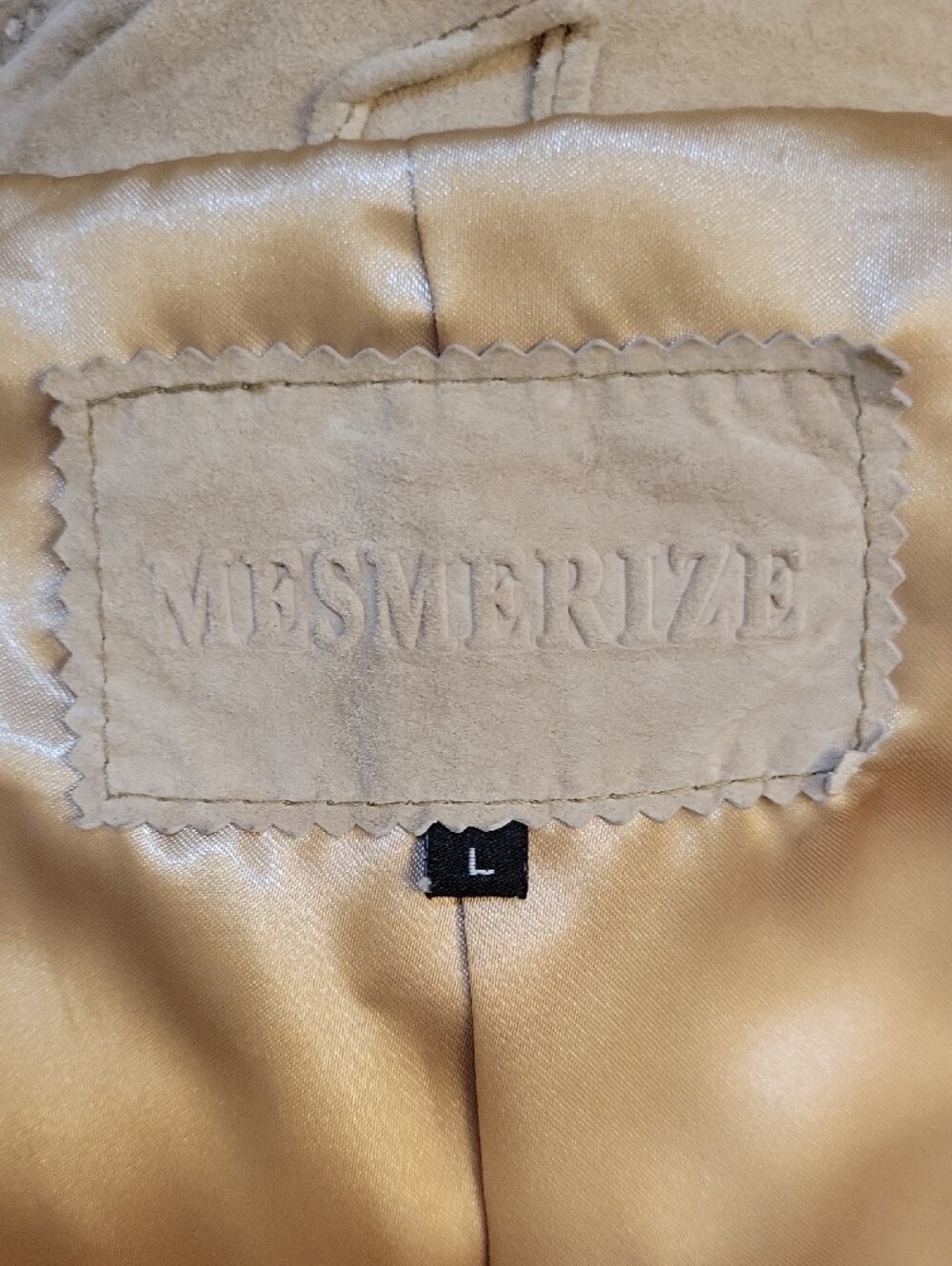 Women's Rhinestone Embellished Suede Jacket - Picture 8 of 10